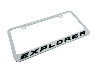 Ford Explorer White License Plate Frame