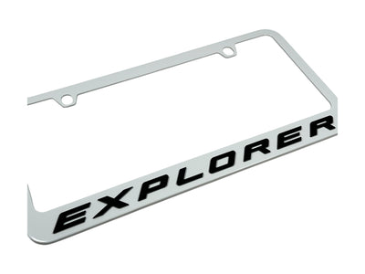 Ford Explorer White License Plate Frame