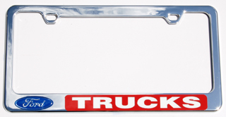 Ford Trucks Chrome License Plate Frame