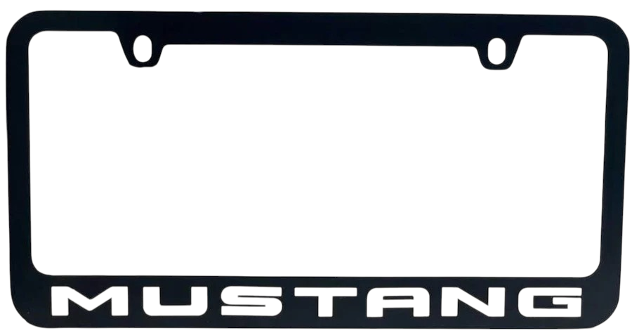 Ford Mustang Black License Plate Frame