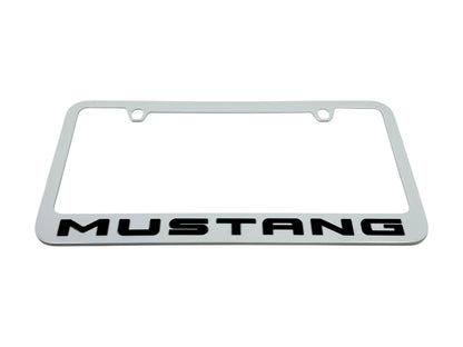 Ford Mustang White License Plate Frame