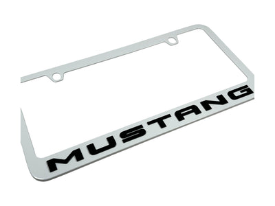 Ford Mustang White License Plate Frame