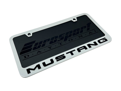 Ford Mustang White License Plate Frame