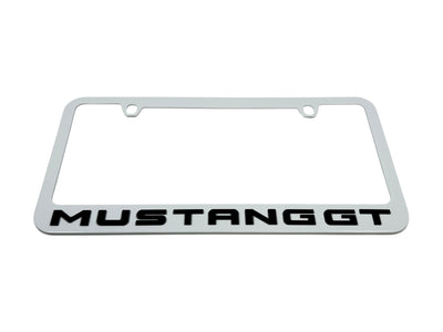 Ford Mustang GT White License Plate Frame