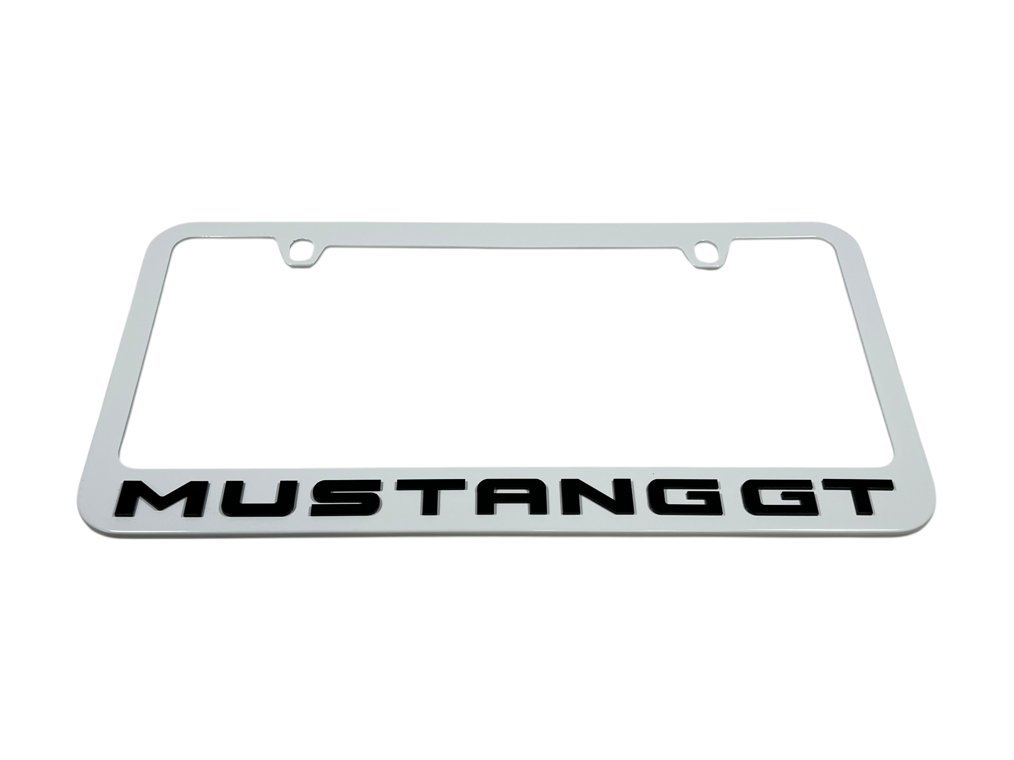 Ford Mustang GT White License Plate Frame