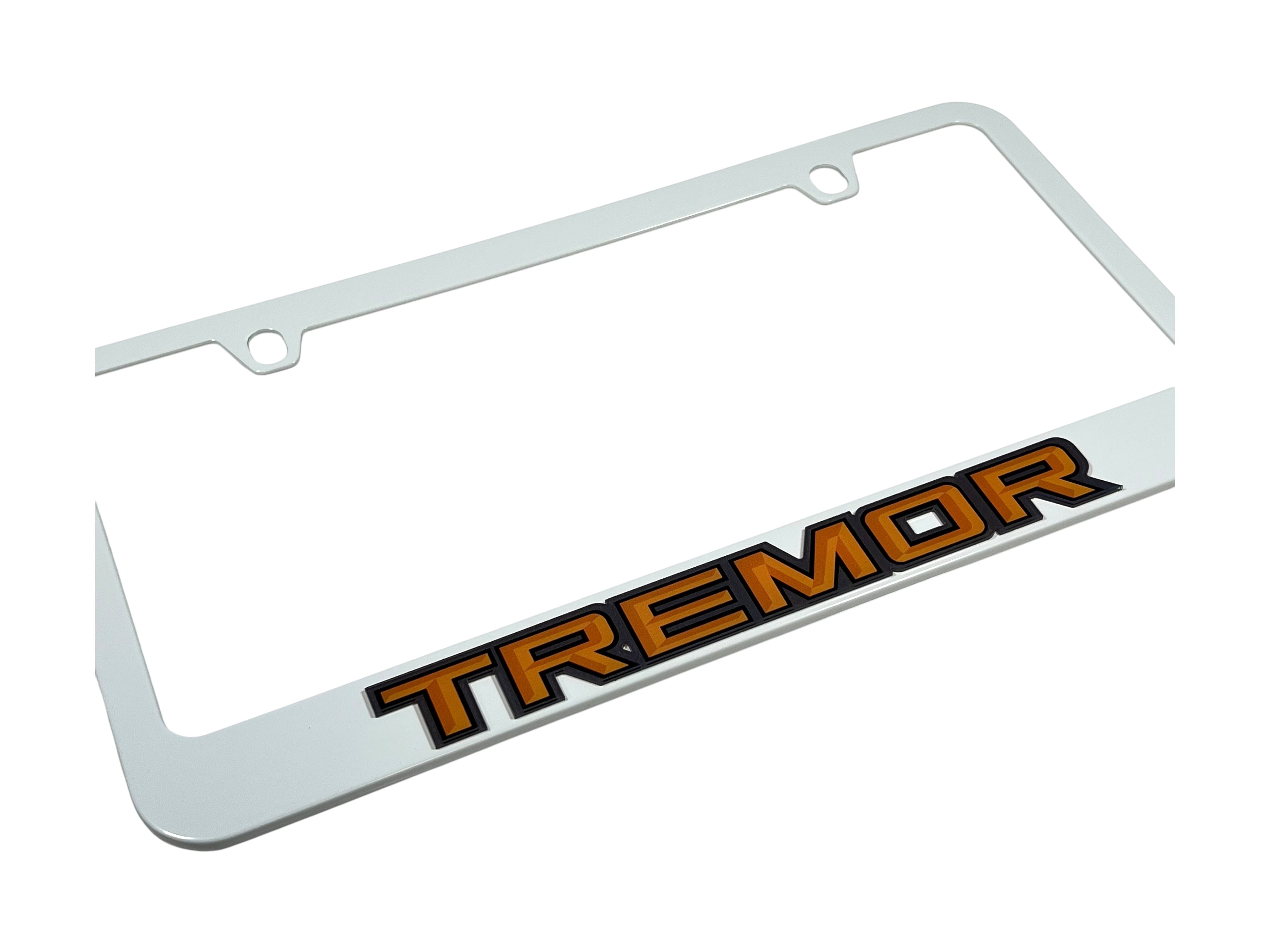 Ford Tremor White License Plate Frame