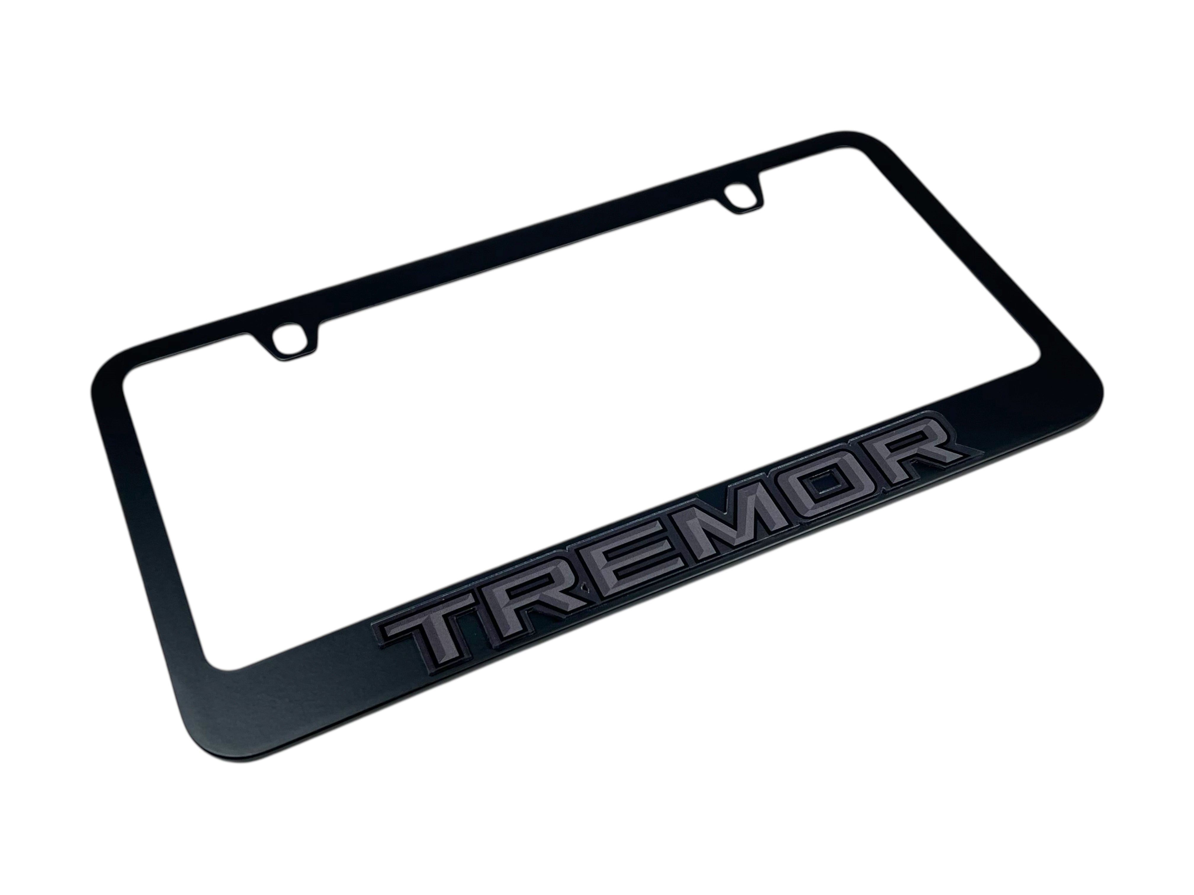 Ford Tremor Blacked Out Black License Plate Frame