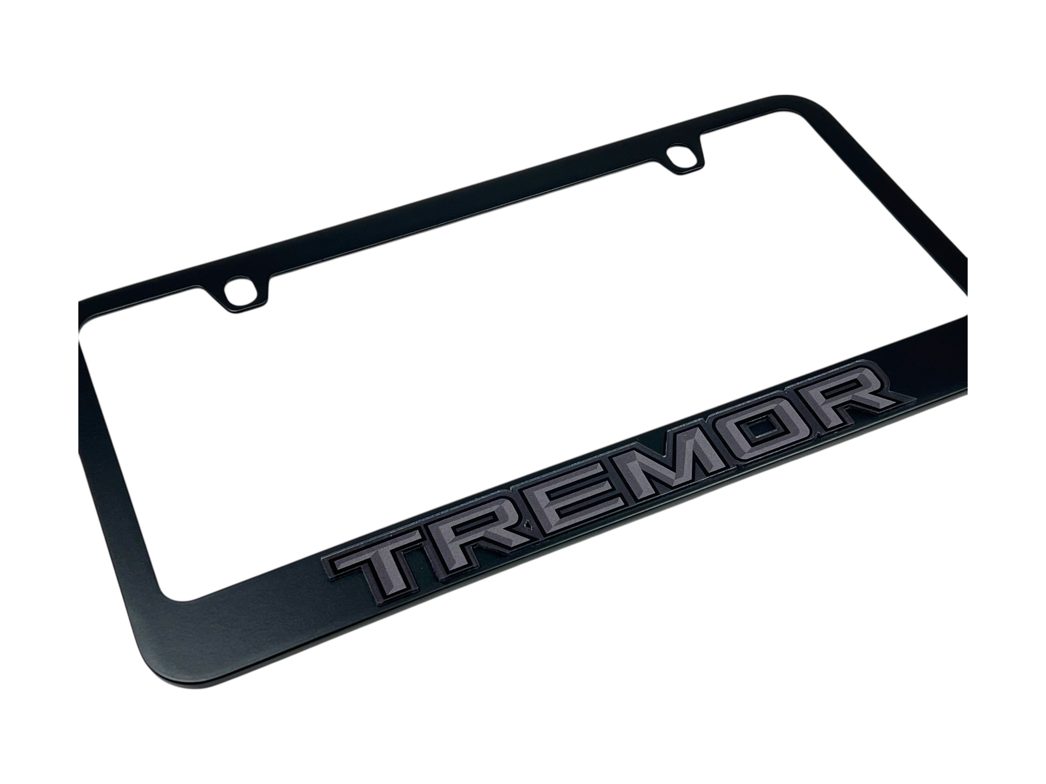 Ford Tremor Blacked Out Black License Plate Frame