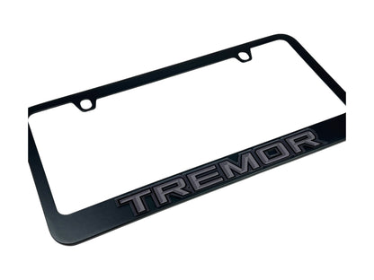 Ford Tremor Blacked Out Black License Plate Frame
