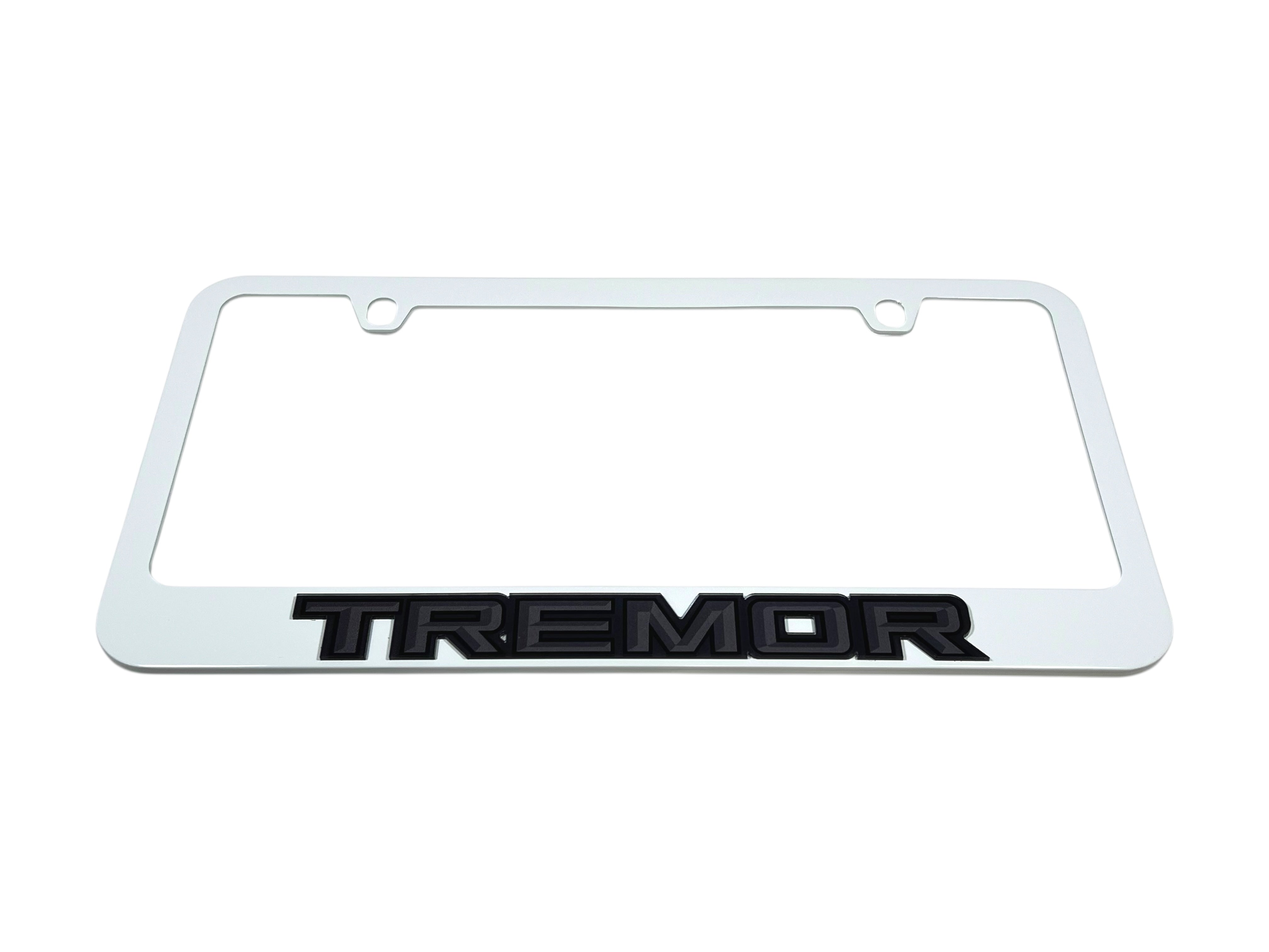 Ford Tremor Blacked Out White License Plate Frame