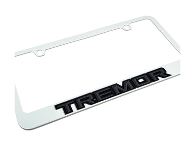 Ford Tremor Blacked Out White License Plate Frame