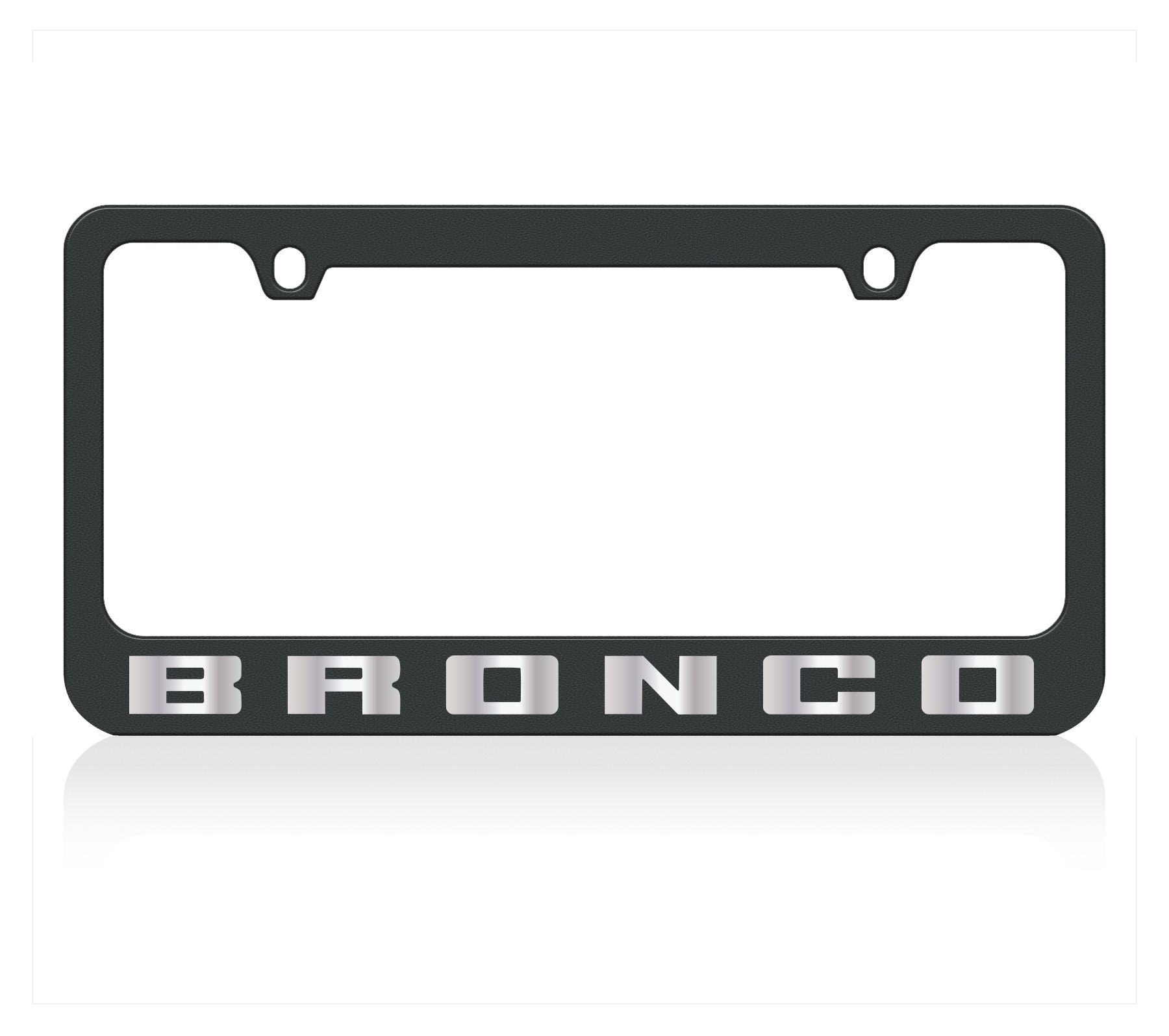 Ford Bronco Black License Plate Frame