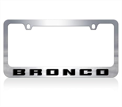 Ford Bronco Chrome License Plate Frame