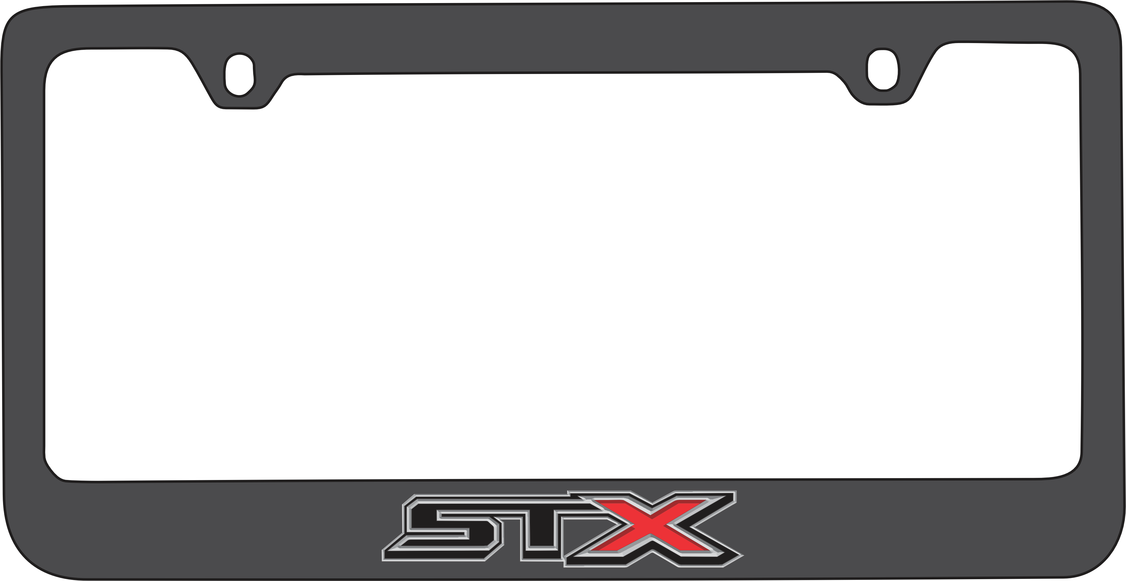 Ford F-150 STX Black License Plate Frame