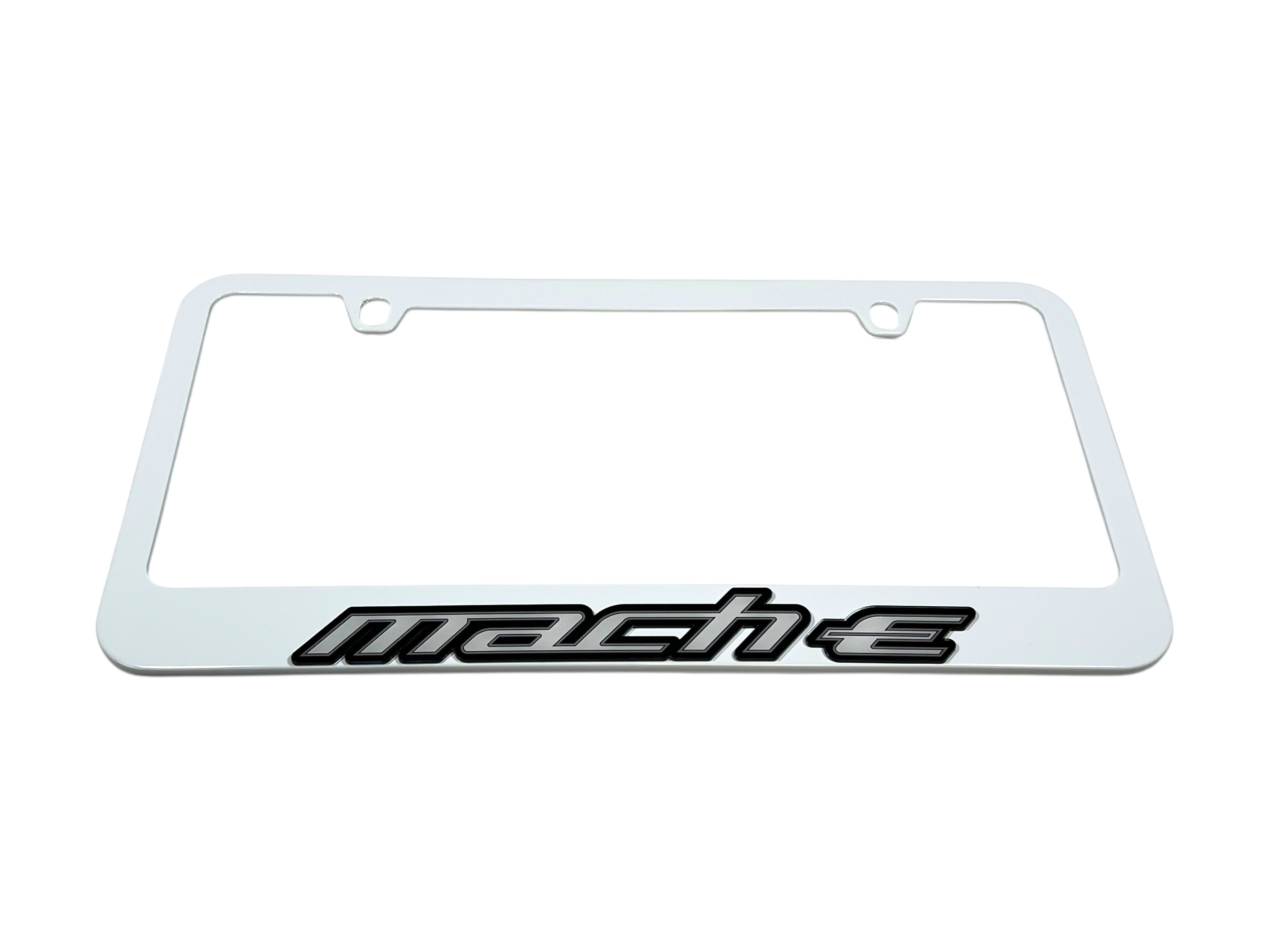 Ford Mustang Mach-E White License Plate Frame