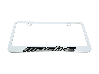 Ford Mustang Mach-E White License Plate Frame