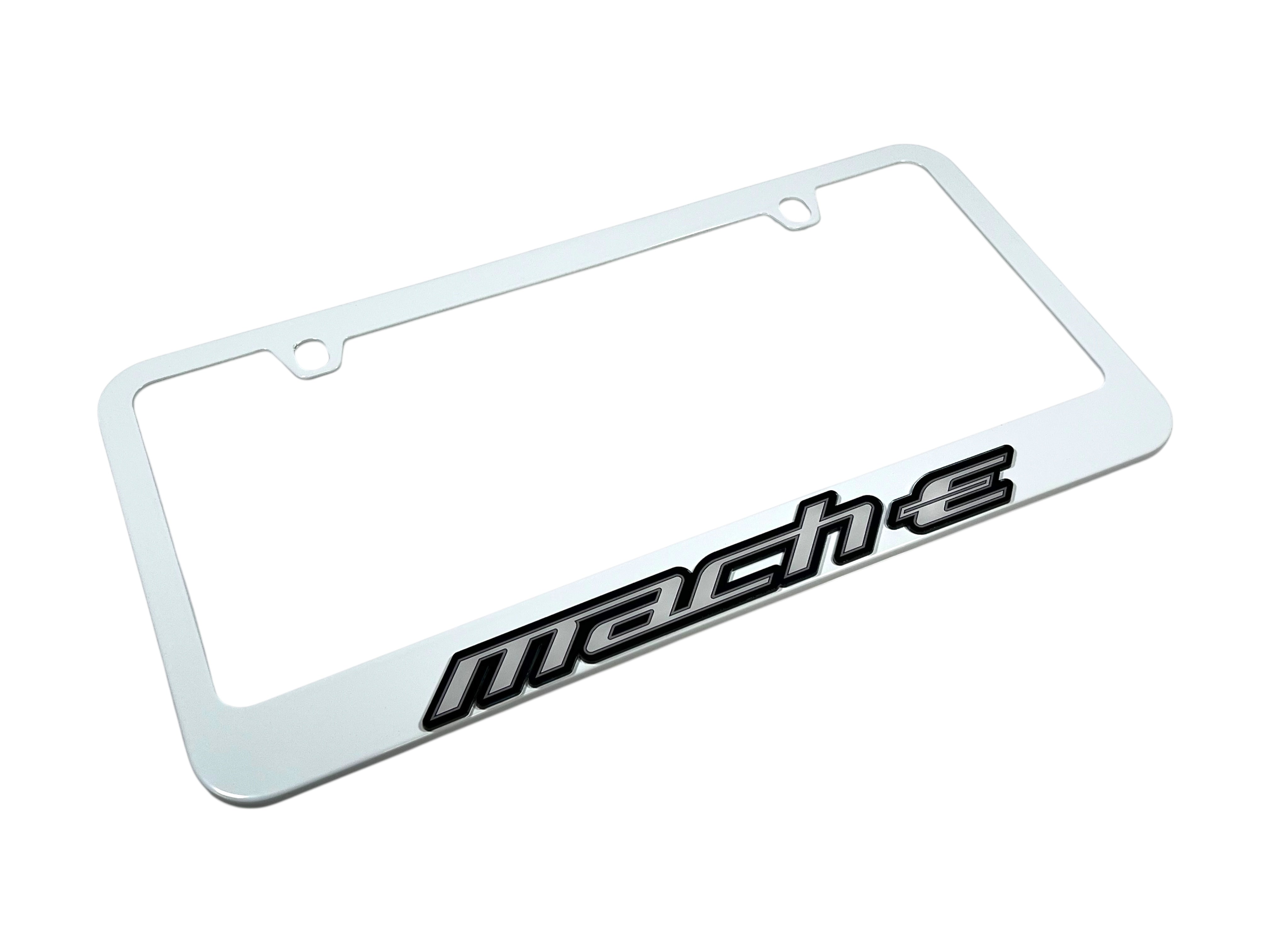 Ford Mustang Mach-E White License Plate Frame