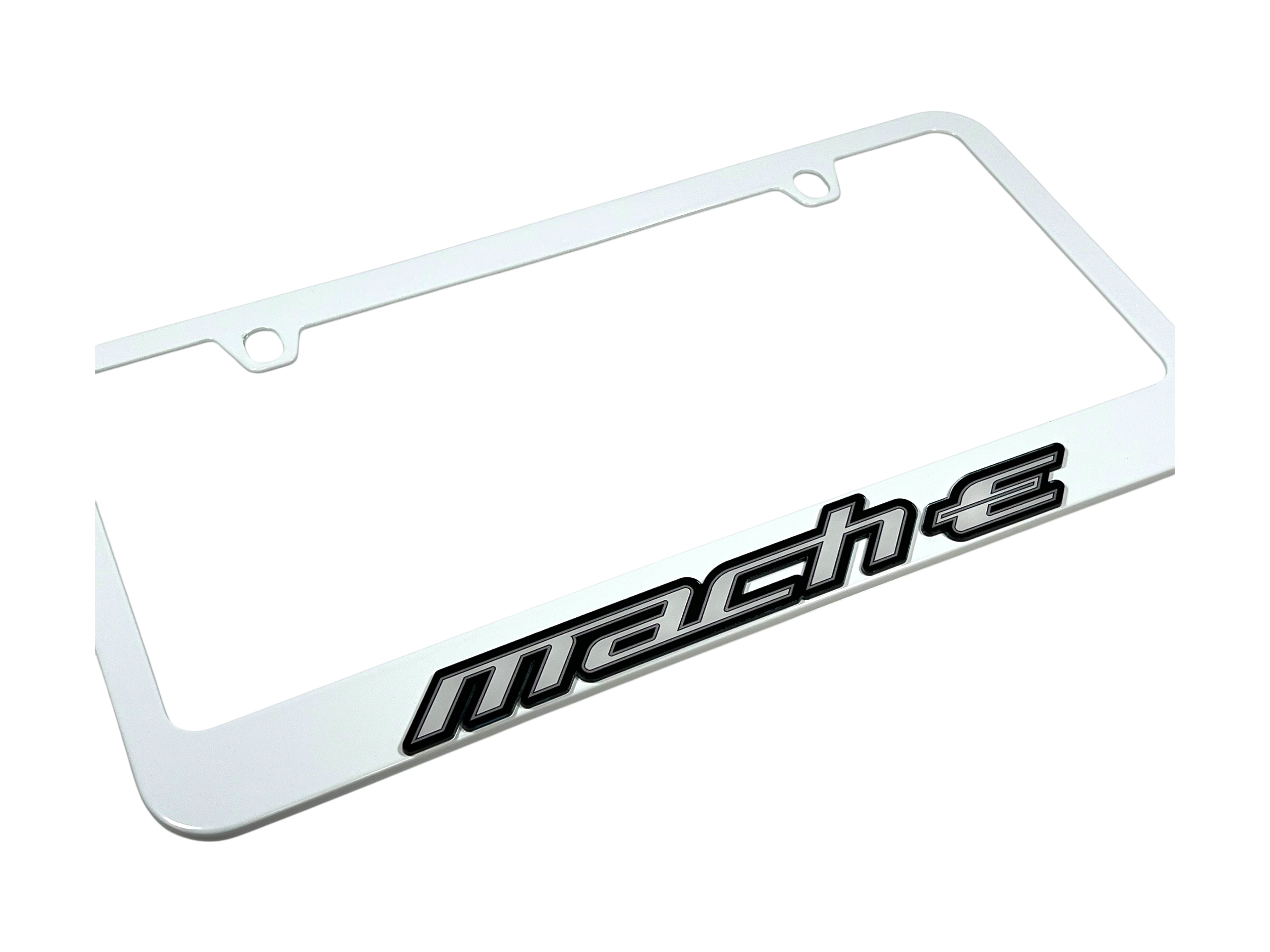 Ford Mustang Mach-E White License Plate Frame