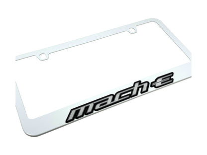Ford Mustang Mach-E White License Plate Frame