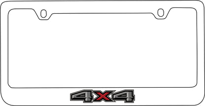 Ford 4X4 White License Plate Frame