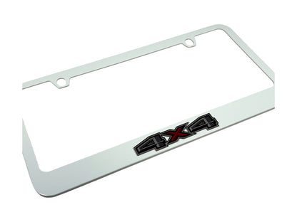 Ford 4X4 White License Plate Frame