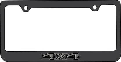 Ford 4X4 Blacked Out Black License Plate Frame