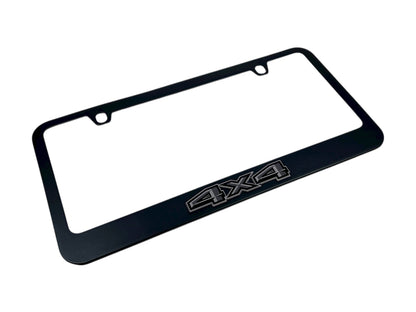 Ford 4X4 Blacked Out Black License Plate Frame
