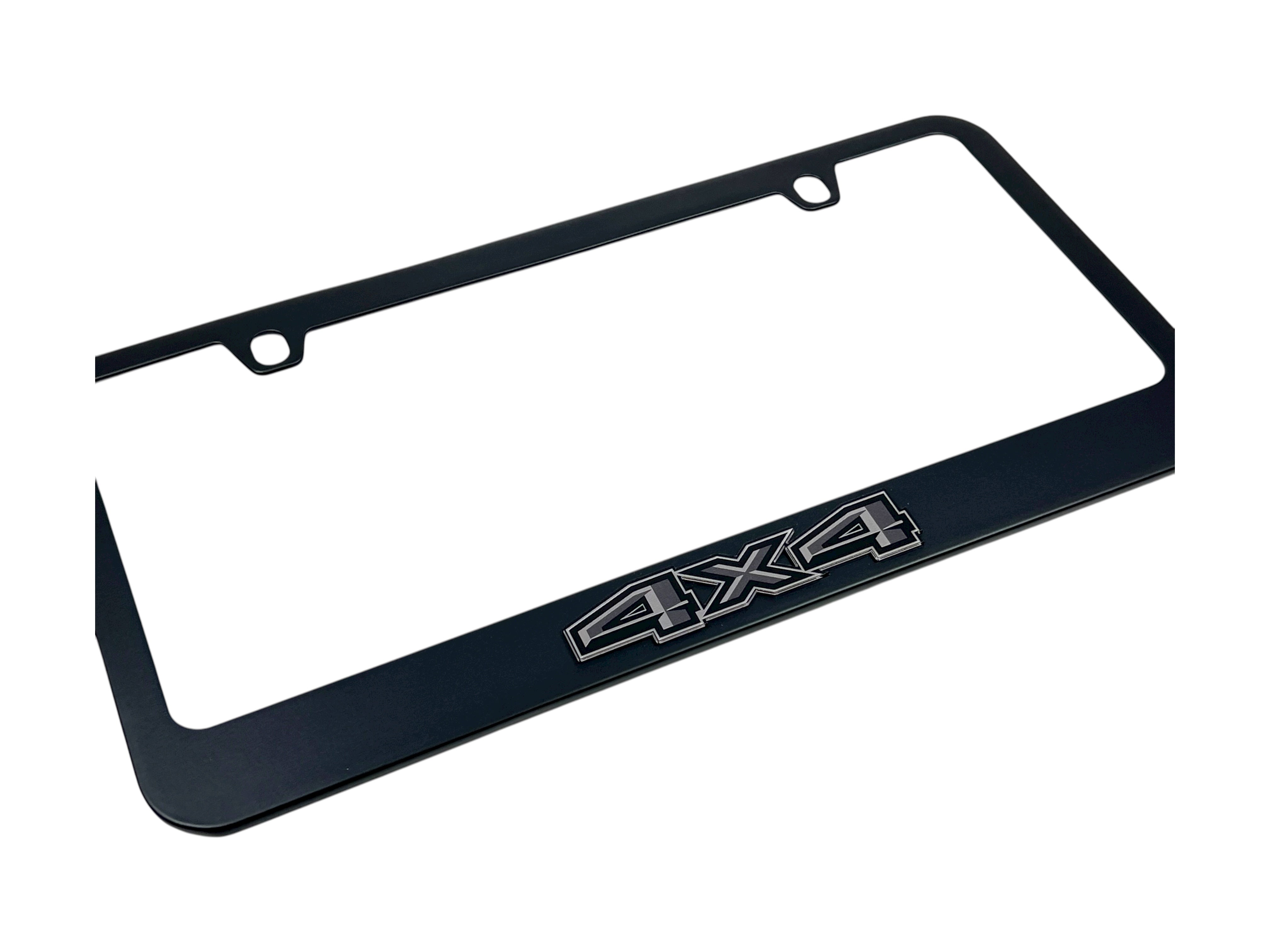 Ford 4X4 Blacked Out Black License Plate Frame