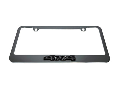 Ford 4X4 Blacked Out Chrome License Plate Frame