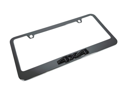 Ford 4X4 Blacked Out Chrome License Plate Frame