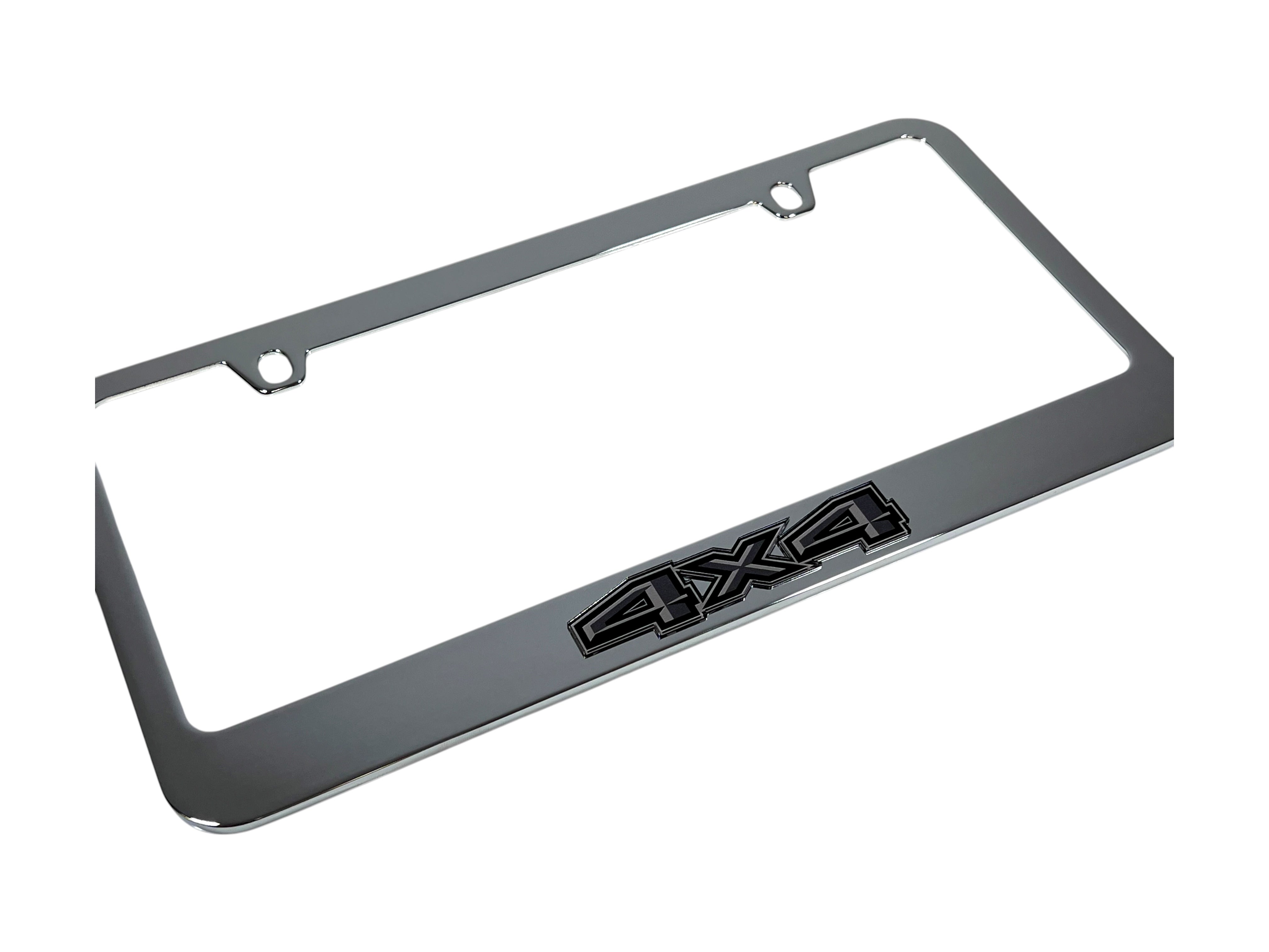 Ford 4X4 Blacked Out Chrome License Plate Frame