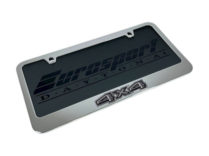 Ford 4X4 Blacked Out Chrome License Plate Frame