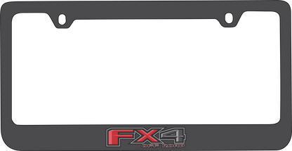 Ford FX4 Black License Plate Frame