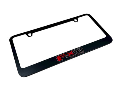 Ford FX4 Black License Plate Frame