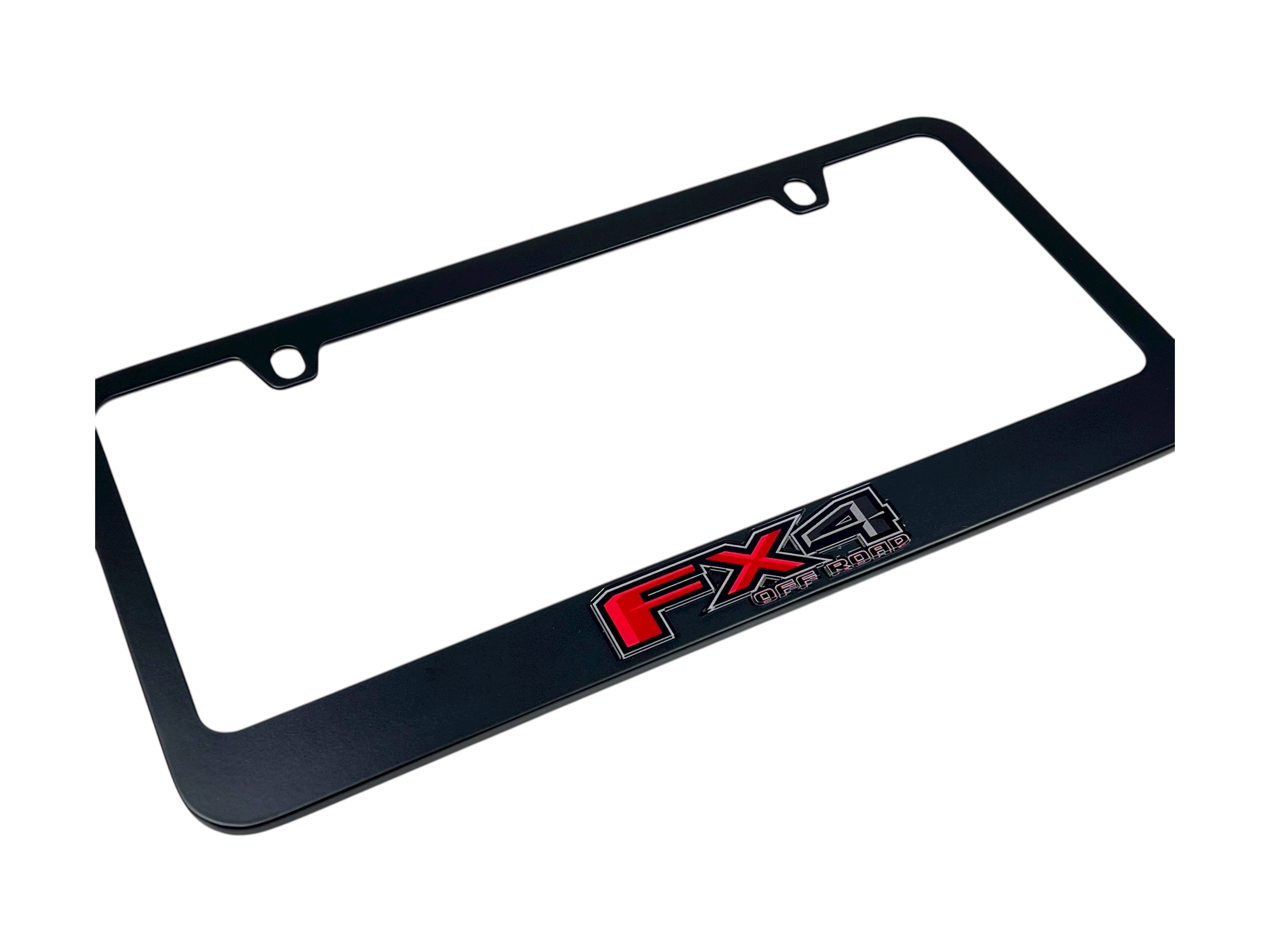 Ford FX4 Black License Plate Frame