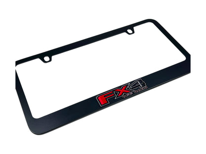 Ford FX4 Black License Plate Frame