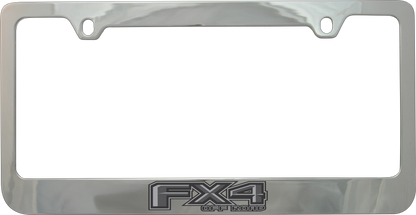 Ford FX4 Monochromatic Chrome License Plate Frame