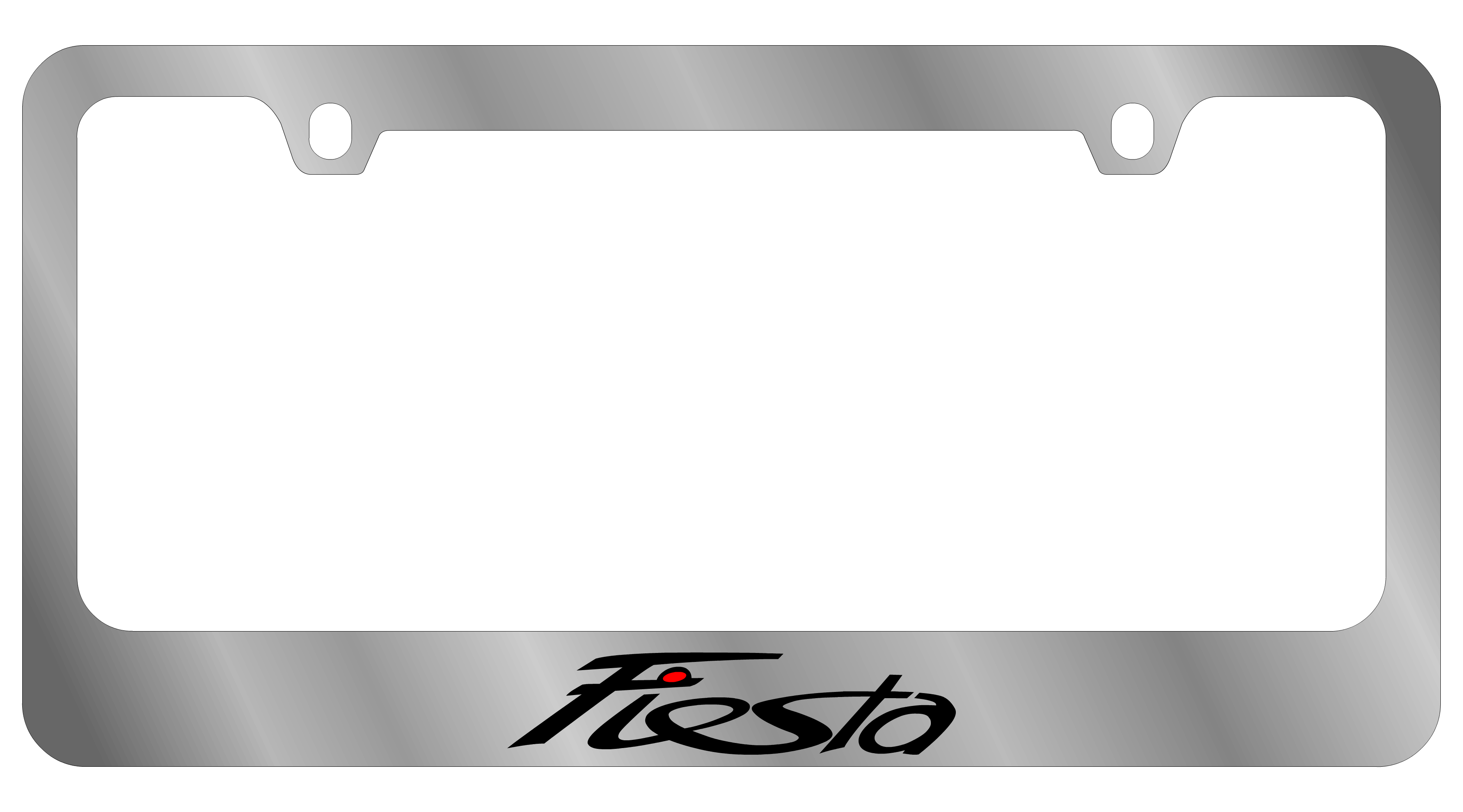 Ford Fiesta Chrome License Plate Frame