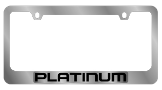 Ford Platinum Chrome License Plate Frame