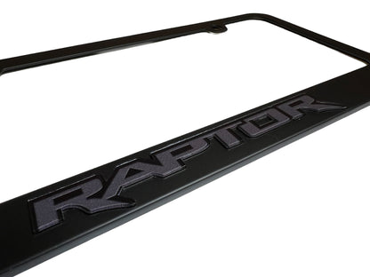 Ford Raptor Black License Plate Frame