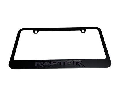 Ford Raptor Black License Plate Frame