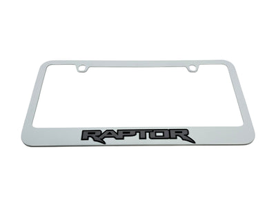 Ford Raptor White License Plate Frame