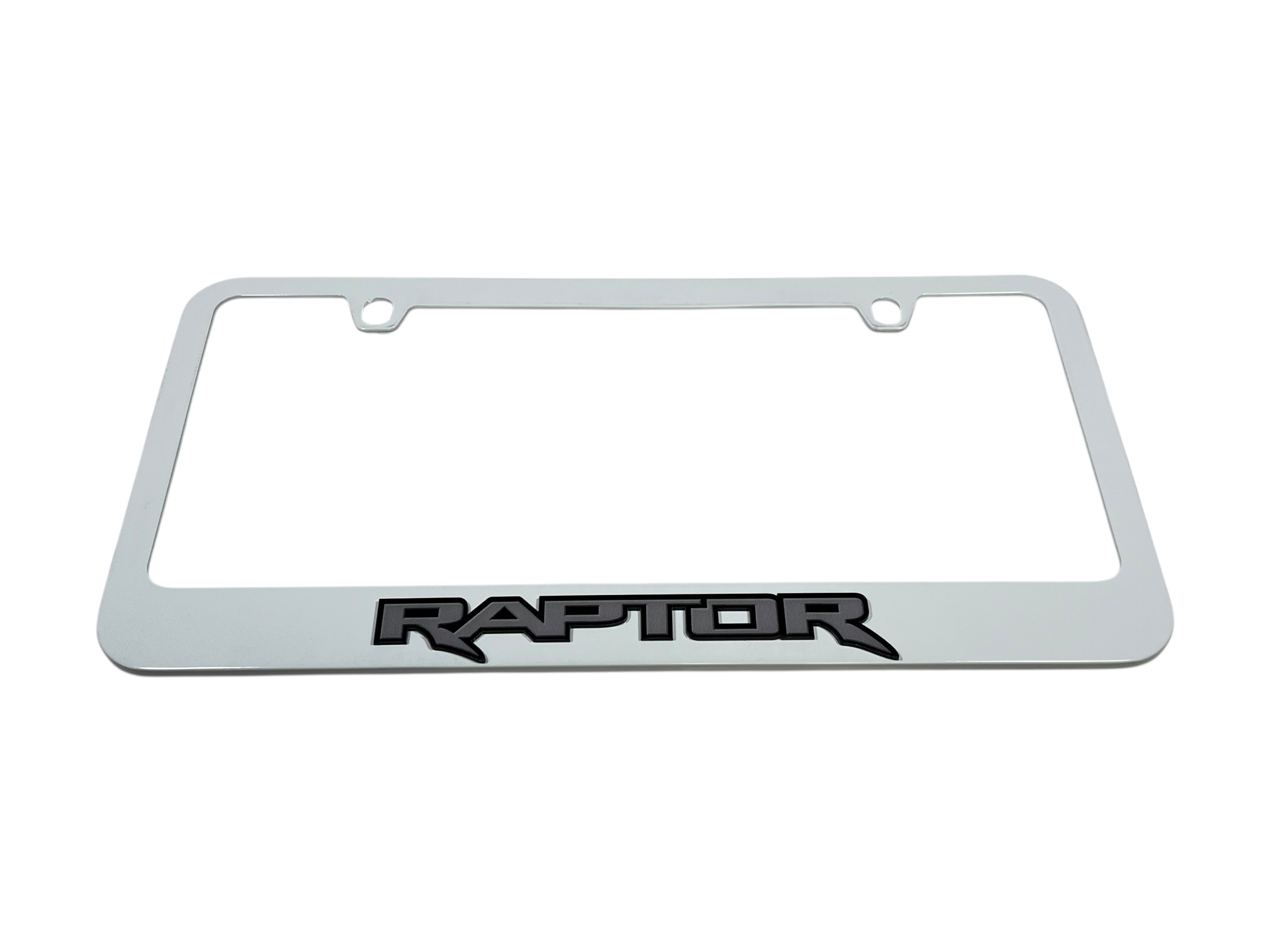 Ford Raptor White License Plate Frame