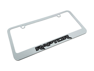 Ford Raptor White License Plate Frame