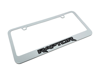 Ford Raptor White License Plate Frame