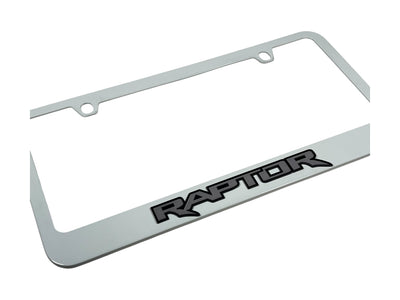 Ford Raptor White License Plate Frame