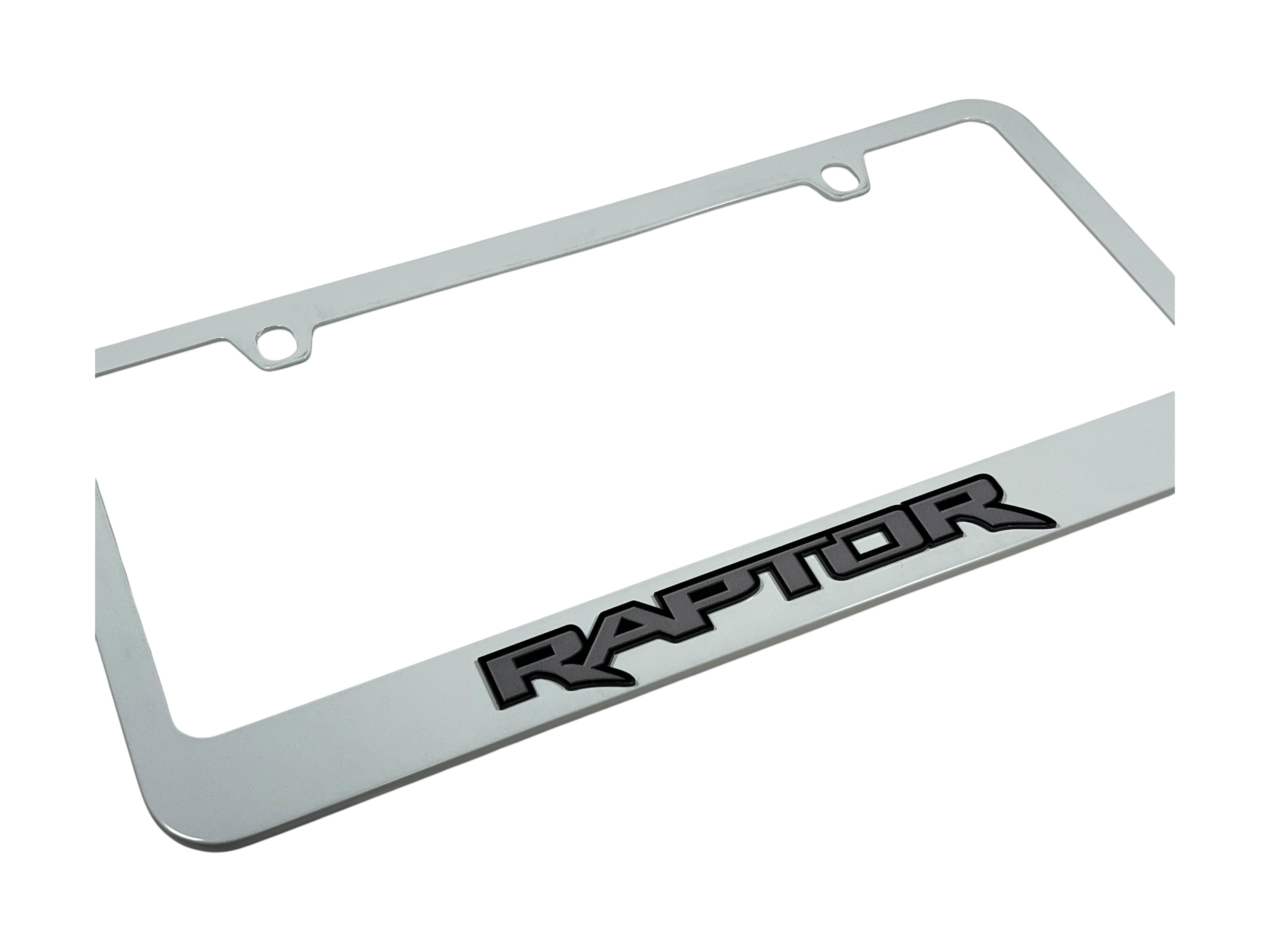 Ford Raptor White License Plate Frame