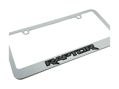 Ford Raptor White License Plate Frame