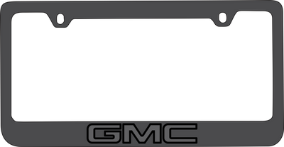 GMC Black License Plate Frame