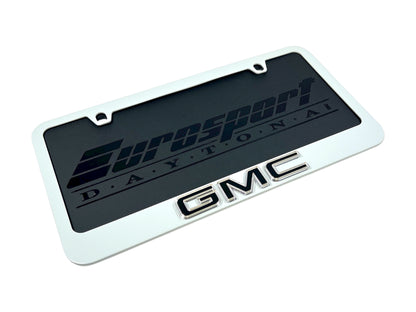 GMC White License Plate Frame